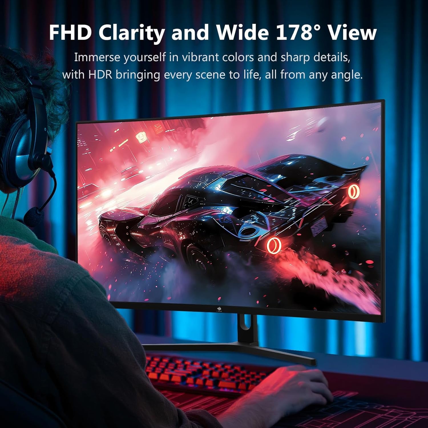 Z-Edge 32 Inch Curved PC Gaming Monitor, FHD 1080P 240Hz Curved Monitor,1500R Computer Monitor, MPRT 1Ms Monitor, Freesync, Low Blue Light, UG32P 1X DP and 2X HDMI